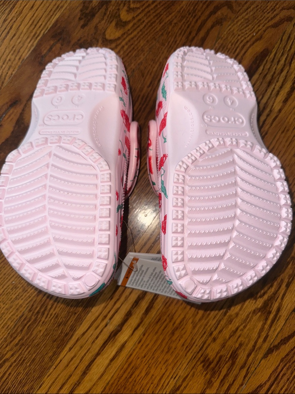 Crocs Cherry Pink Milk Slip on Shoes - Picture 3 of 3